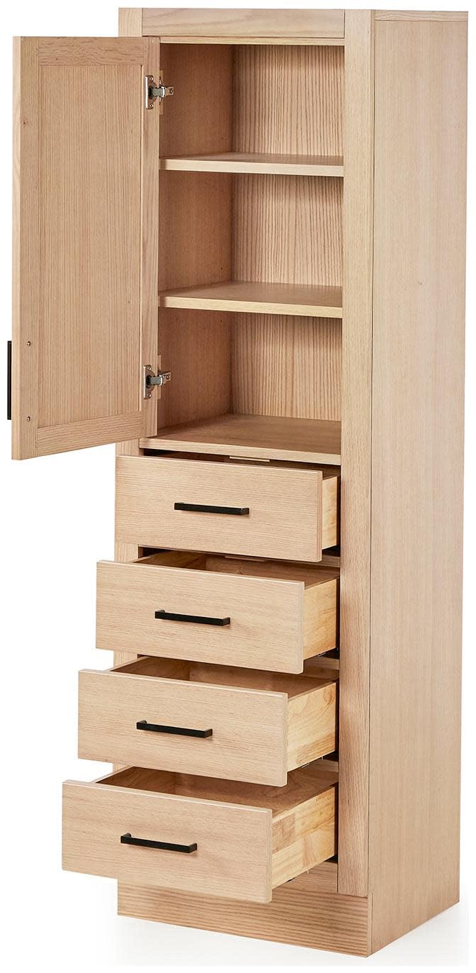 Hepburn Bathroom Linen Storage Cabinet 65”H x 20”W x 16”D White