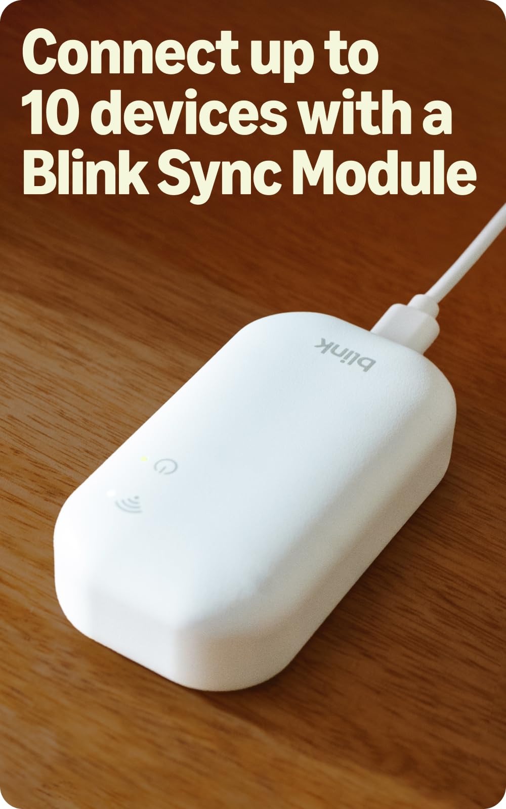 Blink Outdoor 2K+ (newest model) — Wireless smart security camera, 2K video resolution, enhanced audio, two-year battery. Sync Module Core included — 5 camera system (White)