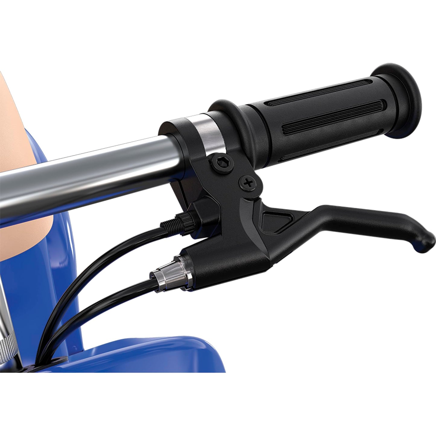 Razor Electric Retro Scooter for Ages 8+, 170 lb Max Weight, Blue, w/ 250W Motor, 12.5” Tires & 24V Battery, Up to 15 MPH, Pocket Mod – Lightweight Ride On Motorcycle Bike for Young and Teen Riders