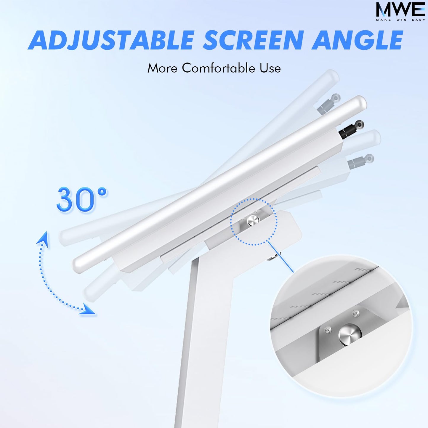 MWE 32 Inch Touch-screen Self Service Kiosk, Floor Standing Digital Signage Display, FHD Information Kiosk, 2 Speakers, Interactive Display for Mall Navigation/Self-Ordering/Advertising/Retail Store
