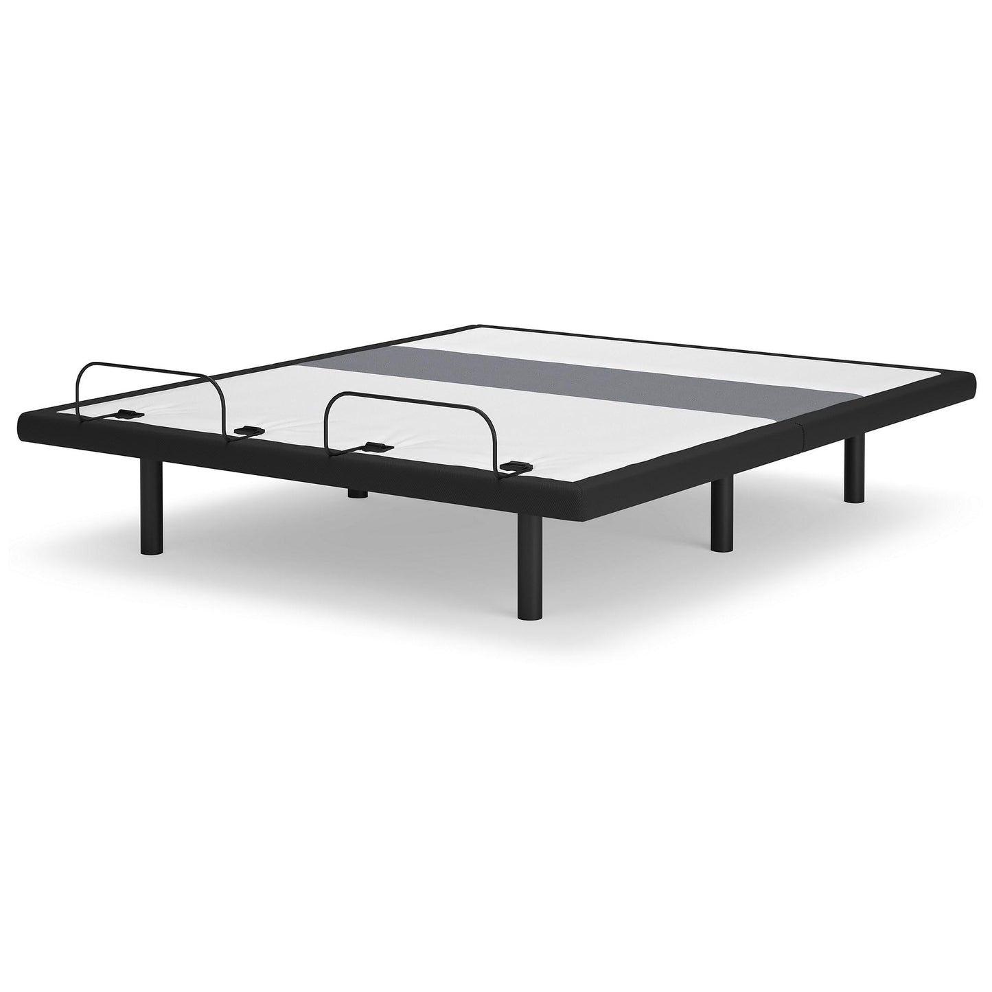 Signature Design by Ashley Best Base with Lumbar and Audio Traditional California King Adjustable Base with LED Lighting and Remote Control, Gray