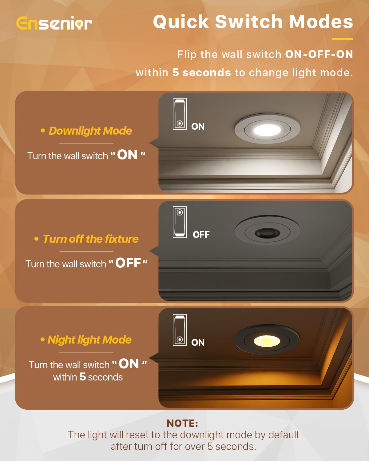 Ensenior 12 Pack 4 Inch Gimbal LED Recessed Light, Dimmable 2700K-5000K, 700LM, FCC Certified