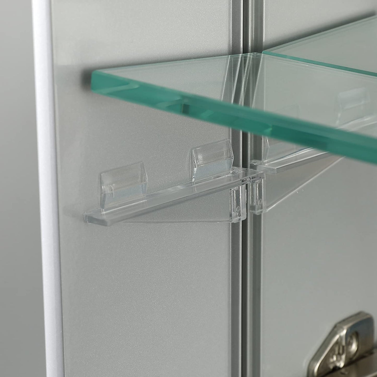 Blossom 15 Inch Wide Medicine Cabinet for Bathroom - Architectural Grade Aluminum Mirror Cabinet with Storage - 15x26 Recessed Wall Mount, Heavy Duty 8mm Glass Shelves, Anti-Oxidation Design