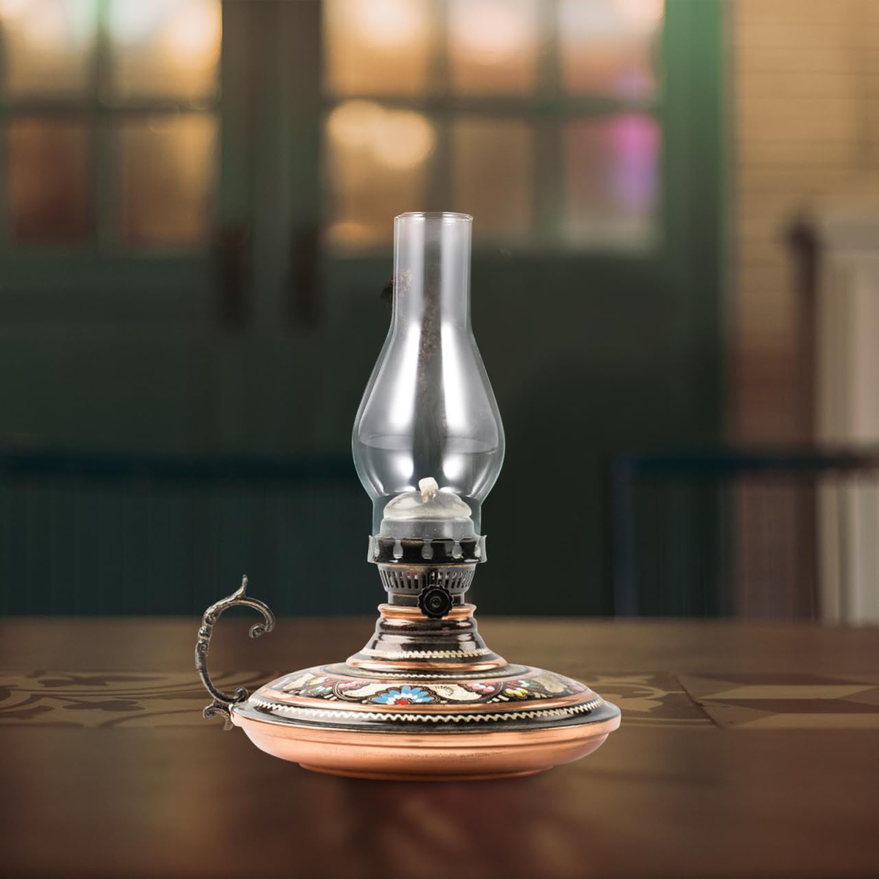 Baluue Clear Glass Oil Lamp Chimney Replacement, 6.5in x 3in, Retro Windproof Hurricane Shade, Transparent, Model 26176229P1O47525ERGEX