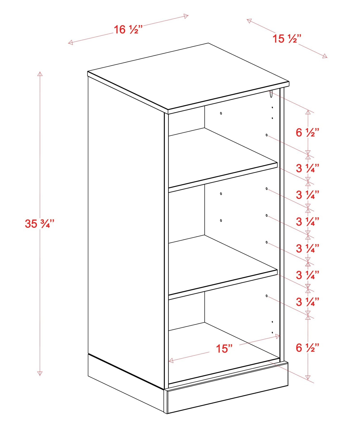 Palace Imports 100% Solid Wood Bathroom Cabinet, Frosted Door, Black, 16.5" w x 35.75" h x 15.5" d, Renewable Eco-Friendly Wood, Made in Brazil