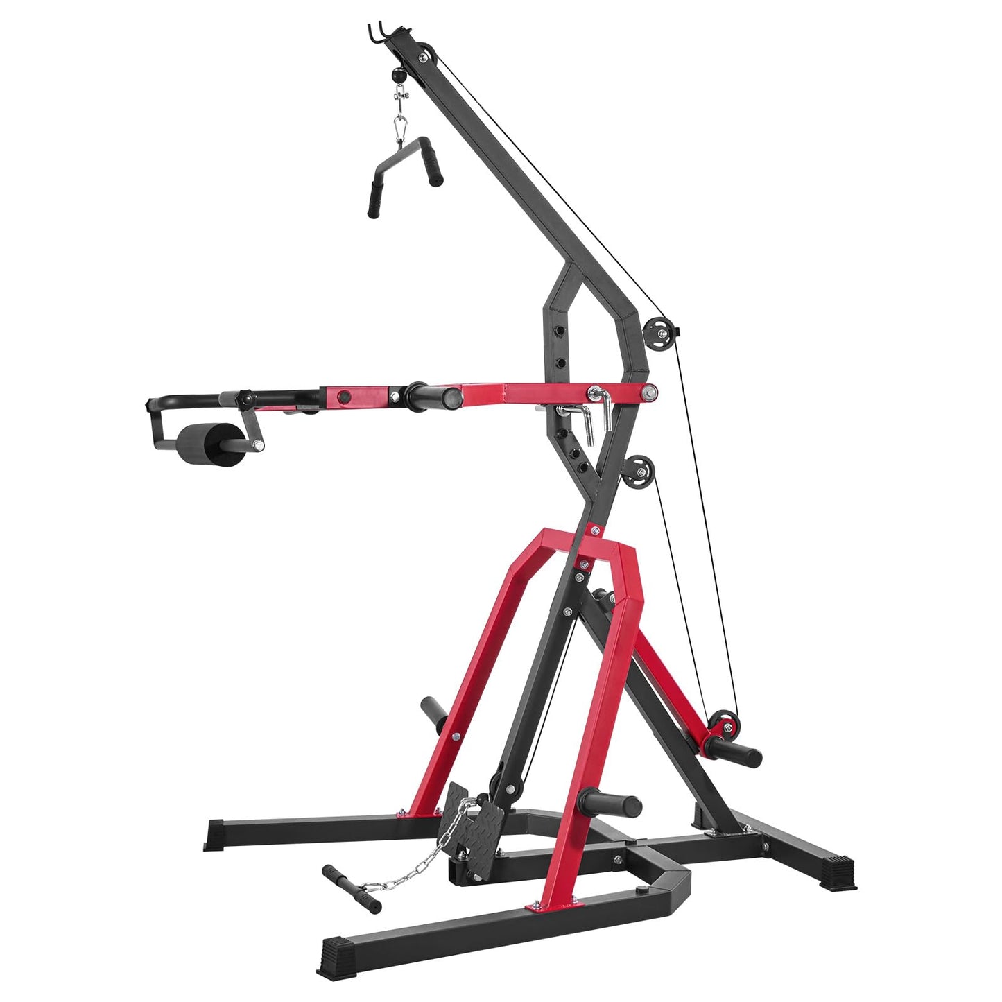 VEVOR Home Gym Equipment, Leverage Gym with 2:1 Ratio LAT Low Row System, Strength Training Machine for Squats Deadlifts Bench Press Bicep Curls, Home Gym Machine, Adjustable Full Body Workout Station