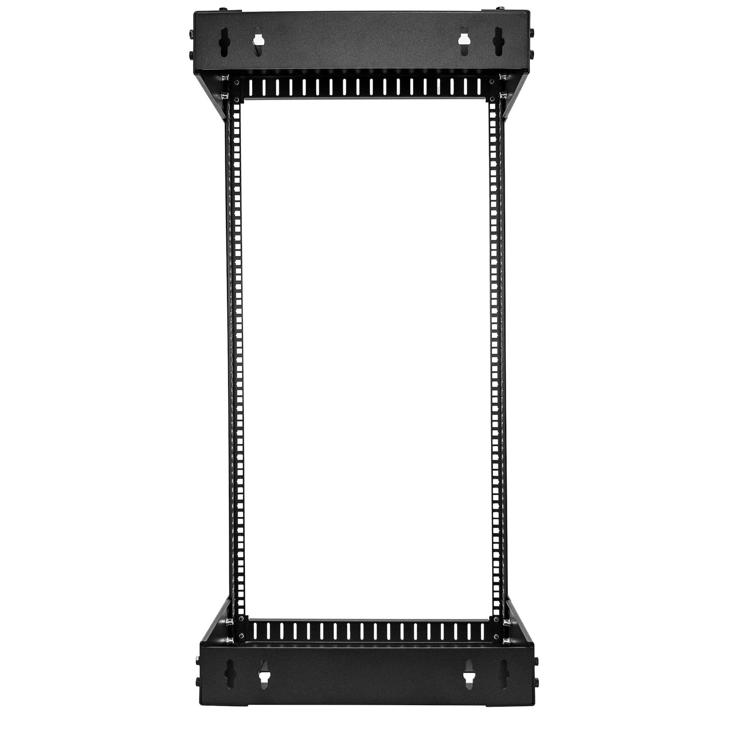 StarTech.com 2-Post 21U Heavy-Duty Wall Mount Network Rack, 19" Open Frame Server Rack with Adjustable Depth, Wall Mount Data Rack for IT / AV / Patch Panel / Computer Equipment (RACK-21U-20-WALL-OA)