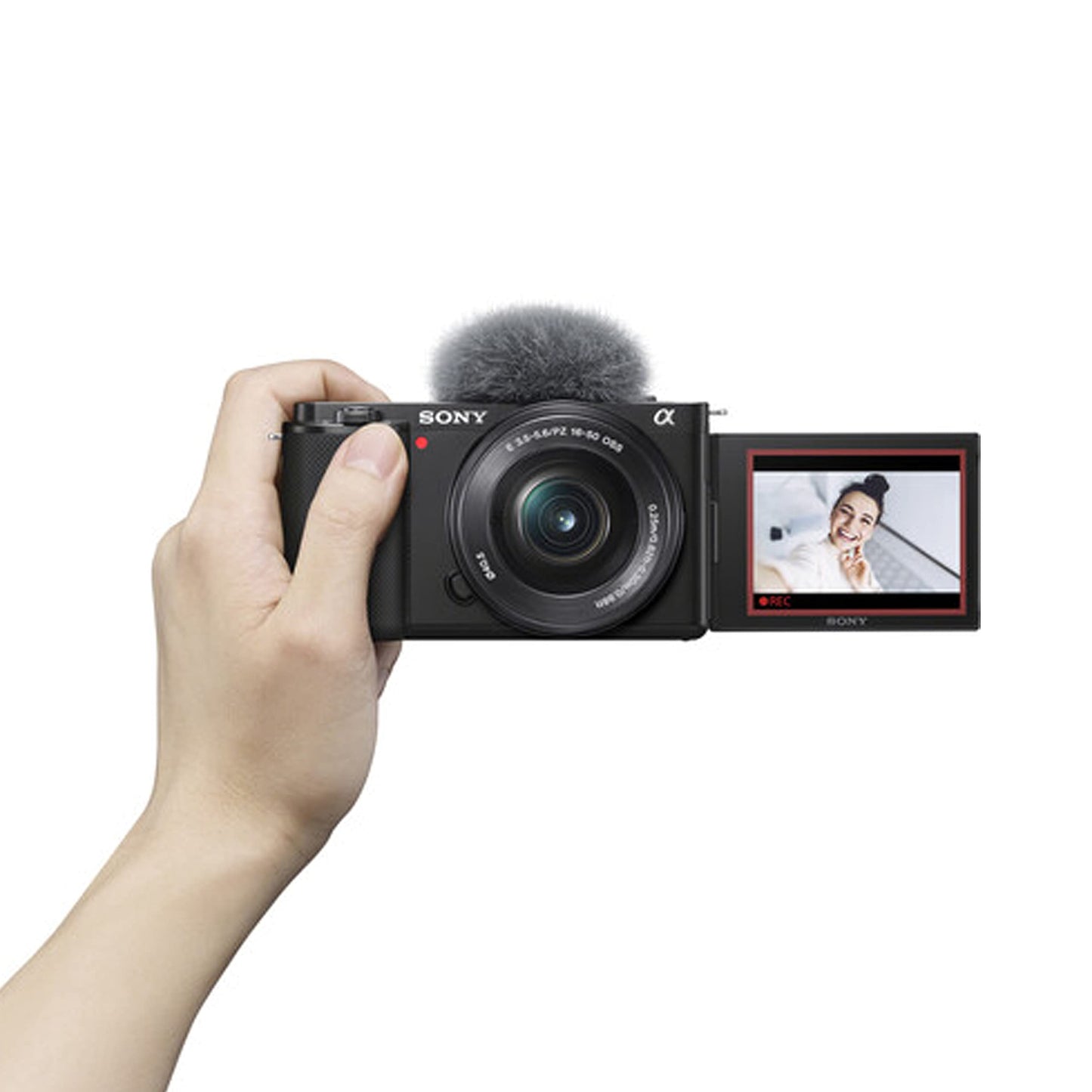 Sony ZV-E10 + 16-50mm Lens, LED Light, Microphone, 128GB Extrem Speed, U-Grip, Filters, Tripod, Case, Software, & More – Pro Video Bundle (38pc)