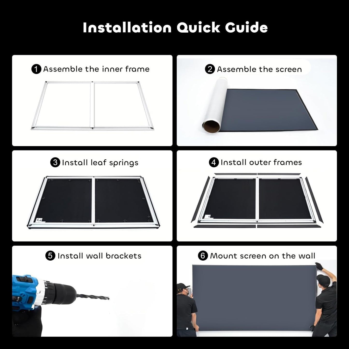 NothingProjector ALR Screen for Ultra Short Throw Projector, 132 inch Seamless Lenticular, 95% Ambient Ceiling Light Rejecting, 4K/8K UHD, Active 3D, Anti Daylight, Fixed Frame Wall Mount NothPJ
