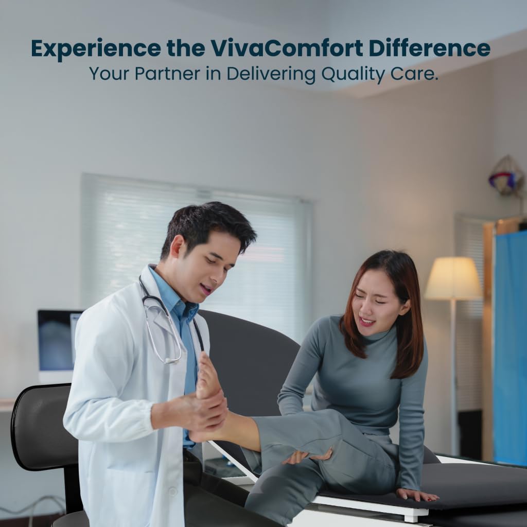 Viva Comfort Grande Medical Exam Table and Exam Stool Saddle Chair with Back Support