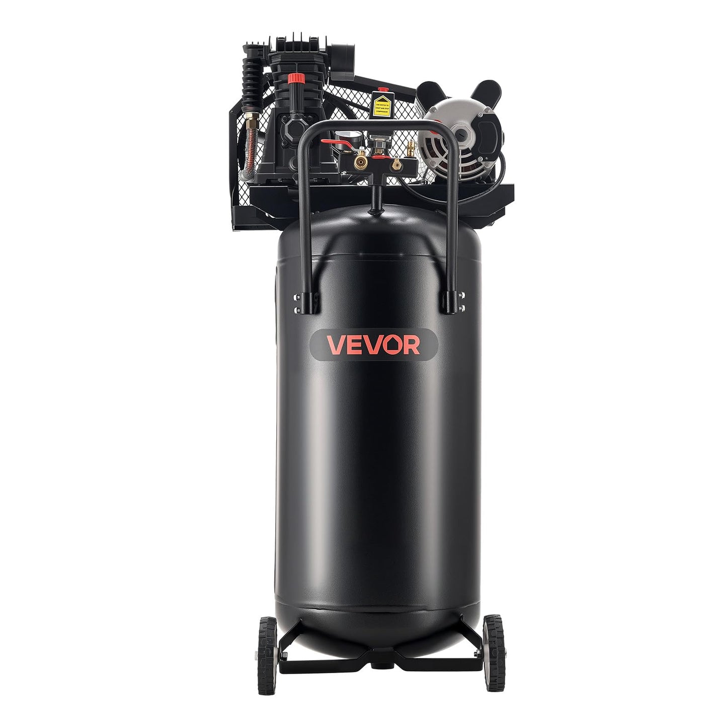 VEVOR 30 Gallons Air Compressor, 2HP 5.3SCFM at 90PSI, Max 125PSI Pressure Oil-Lubricated Air Compressor Tank, Portable on Wheels for Auto Repair,Tire Inflation,Spray Painting,Woodwork Nailing,120V