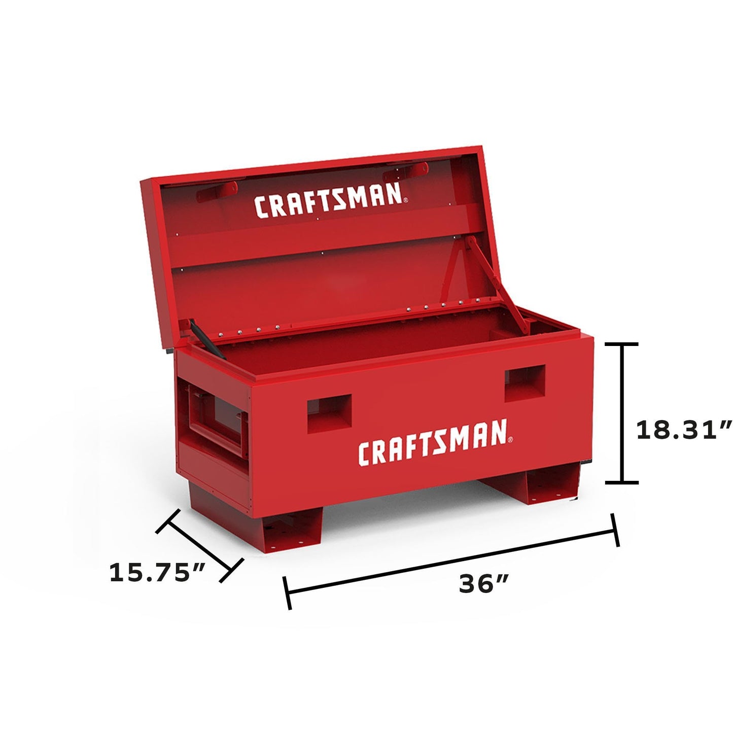 36" Craftsman Jobsite Box in Red