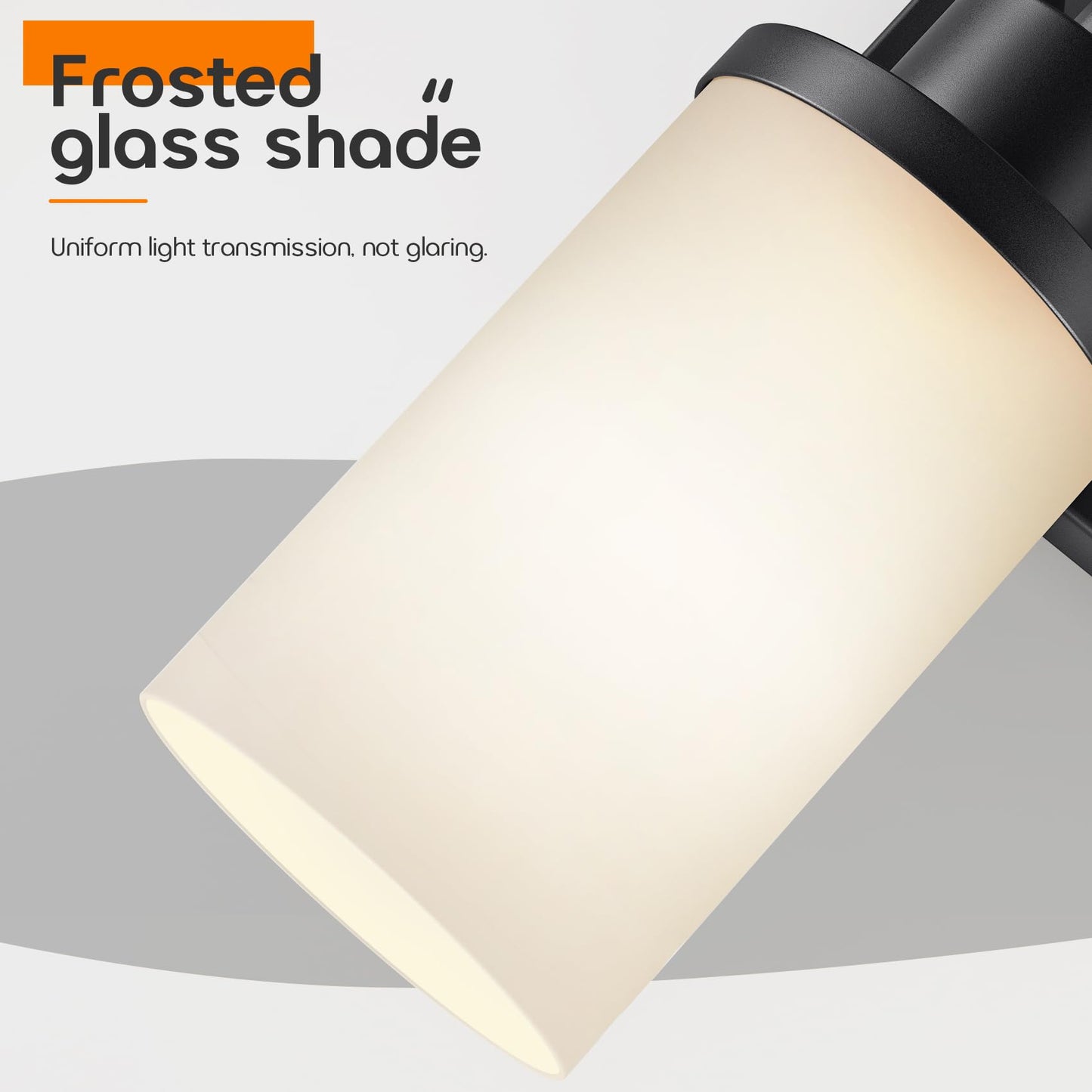 AONEON 3-Light Vanity Lighting Fixtures Oil Rubbed Bronze with White Frosted Glass Shade, Model T001ORB-L3