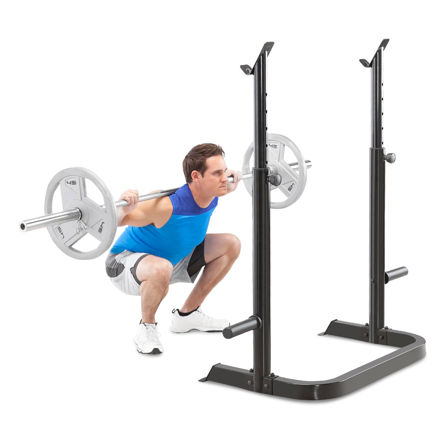 Marcy Adjustable Olympic Weight Bench with Leg Developer and Squat Rack MD-879