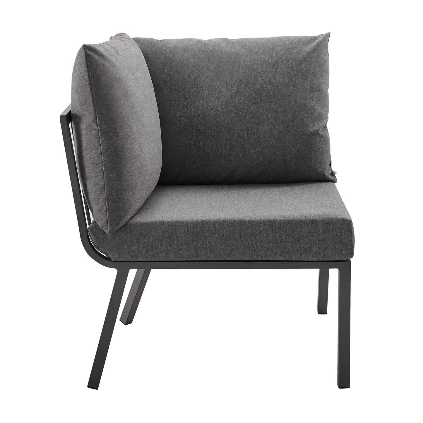 Modway Riverside Outdoor Furniture, 3-Piece Set, Gray Charcoal