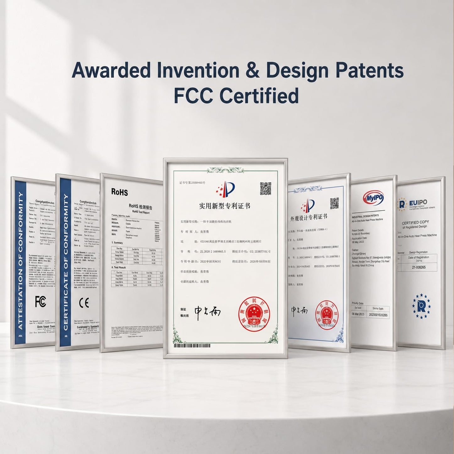 YIIFIISET Automatic Heat Press Machine, Heat Press for Home & Business with Digital Display. (Multifunction Heat Press Machine with Interchangeable Attachments)