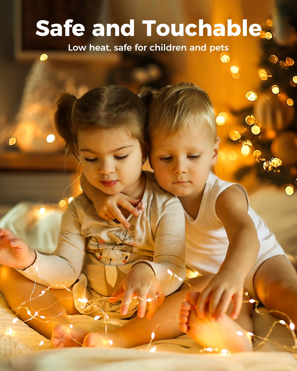 btfarm Fairy Lights 100 Pack, 7FT 20 LED Mini String Lights, Waterproof Silver Wire, Warm White for Crafts & Decorations