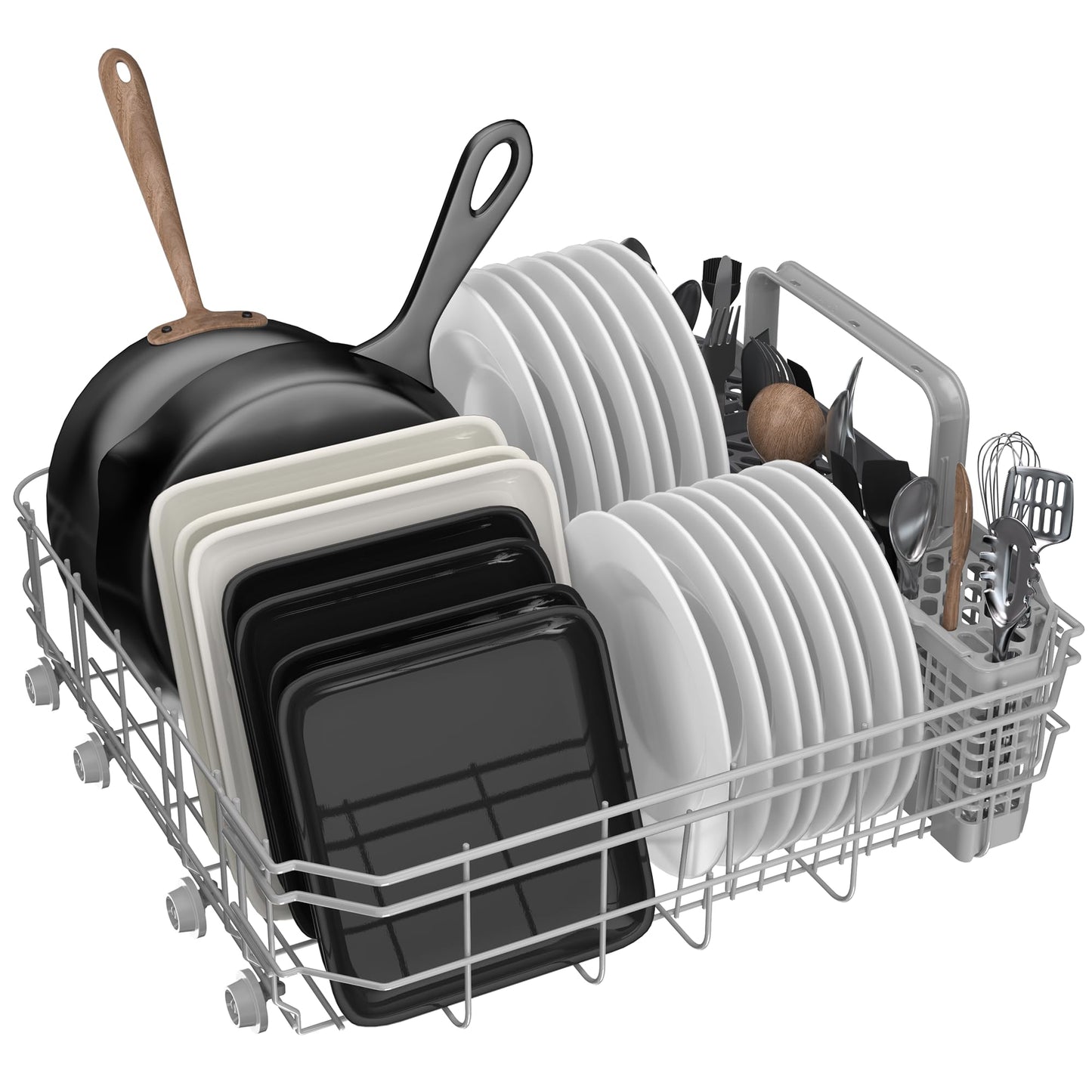 Empava 24 Inch Built-in Dishwasher, Stainless Steel Tub, 15 Place Settings, 8 Wash Cycles, Top Control, Auto Door Dry, 49 dB Ultra Quiet, Energy Star & UL Certified