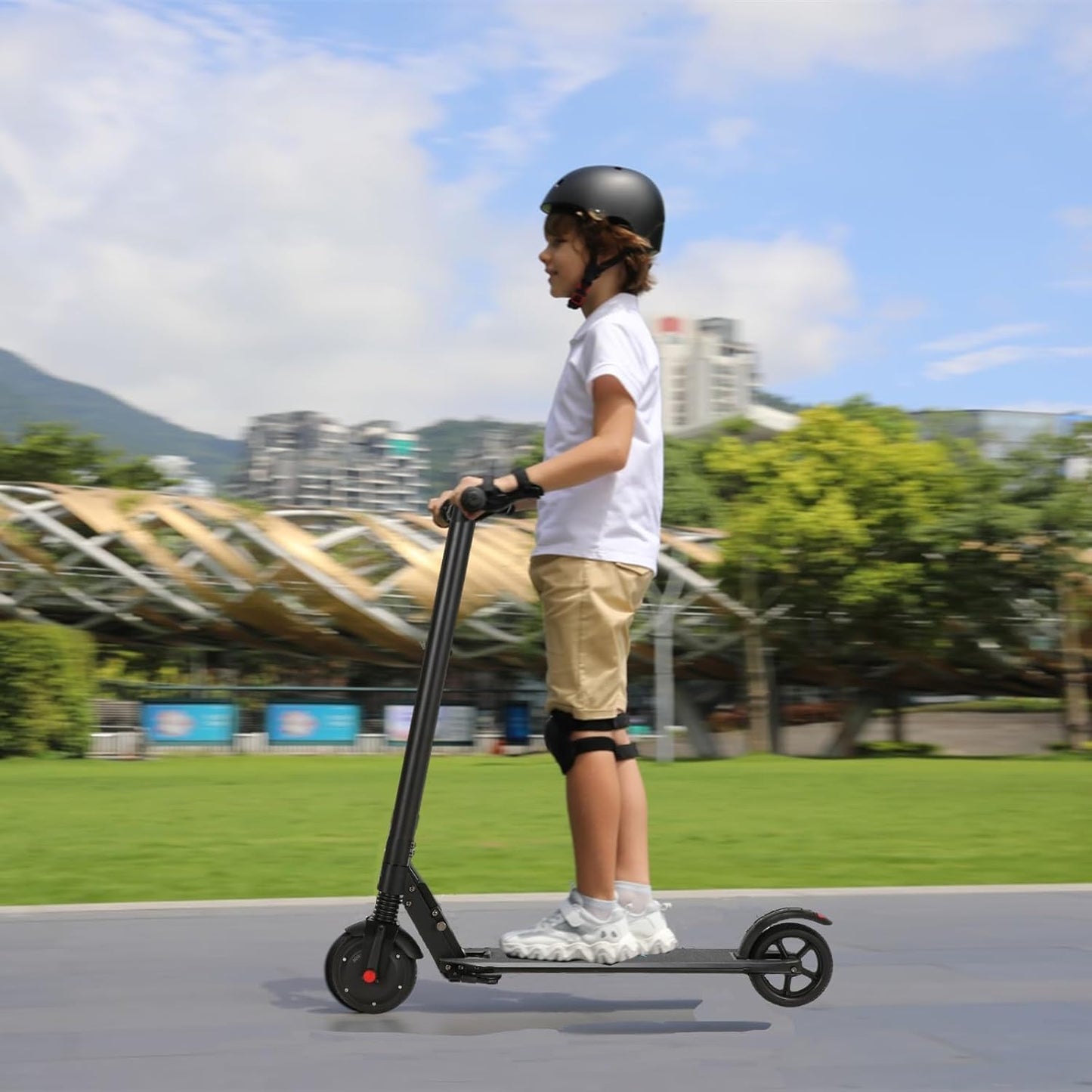 Caroma Electric Scooters - Electric Scooter for Adults, 450W Peak Motor, 16 Max MPH, 15-21 Miles Range, Lightweight Foldable E-Scooter