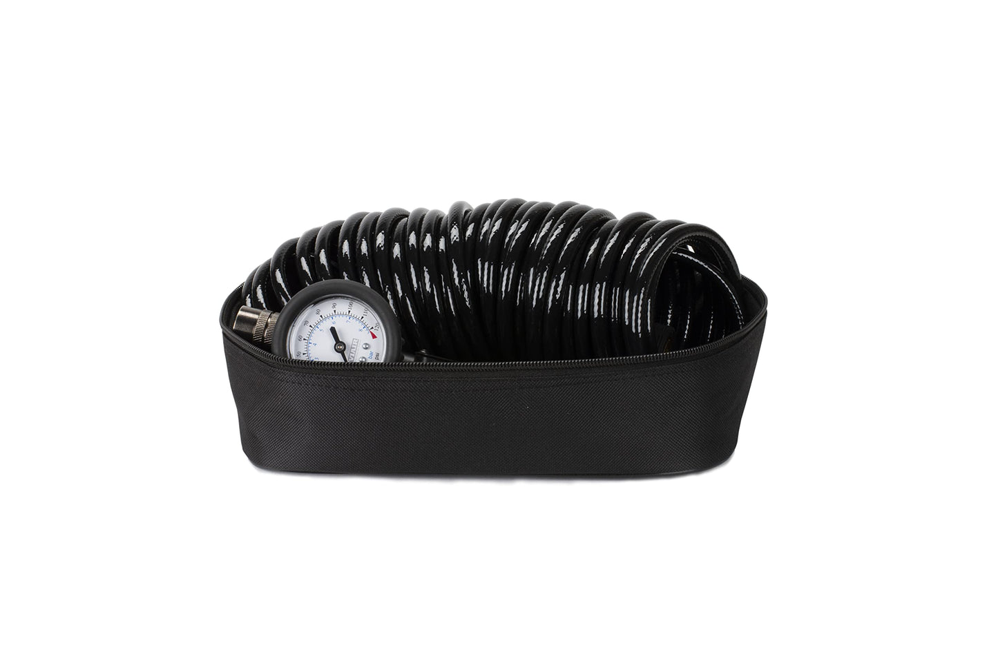 VIAIR TLC PLUS Air Compressor - Portable, Compact Tire Inflator with 120 PSI - Includes Presta Valve Chuck, Shop-Style Inflation Gun, 2-Pin SAE & 30ft Coil Hose - For Tubeless Bike Tires Setup