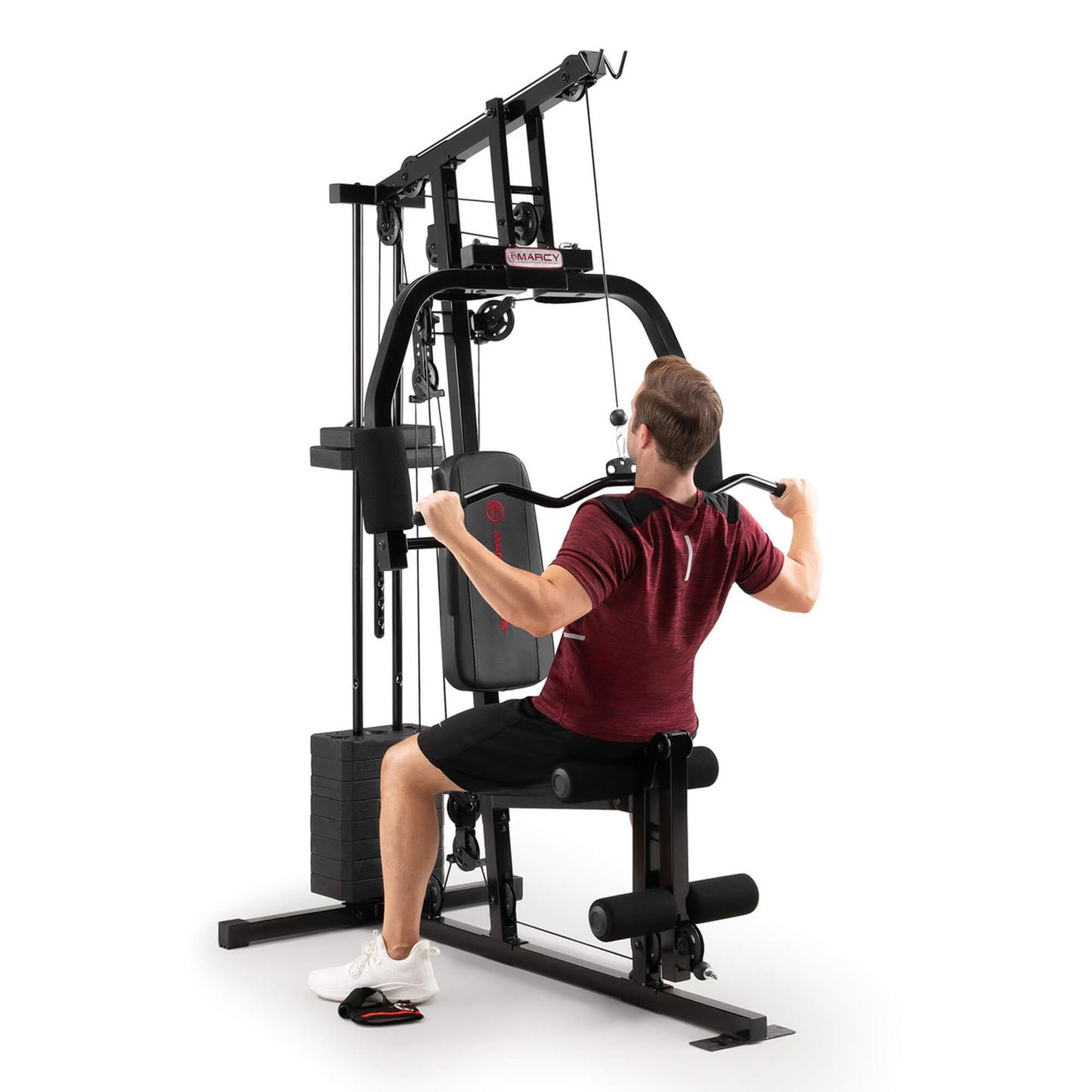 Marcy 100Lb. Stack Home Gym with Pulley, Press Arm, and Leg Developer MKM-81030