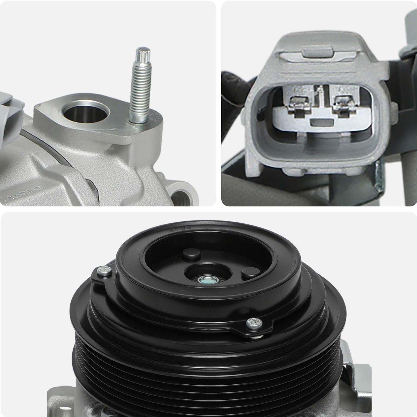 AISIN AFTERMARKET ACCAZ-00058 Air Conditioner AC Compressor - Compatible with Ram 1500 2014-2018 5.7L, 1500 Classic 2019-2022 5.7L - with 6-Pulley Groove, with Clutch