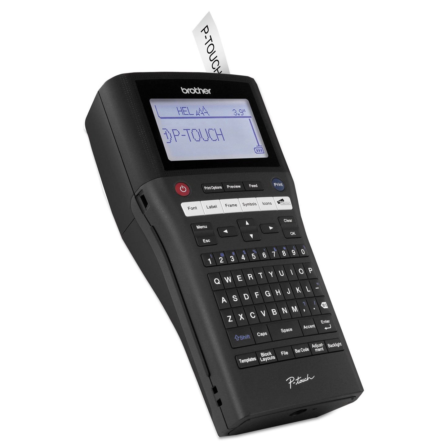 Brother P-touch, PTH500LI, PC-Connectable Label Maker, Rechargeable Portable Labeler, One-Touch Formatting, Brother Vivid Bright Display, Black