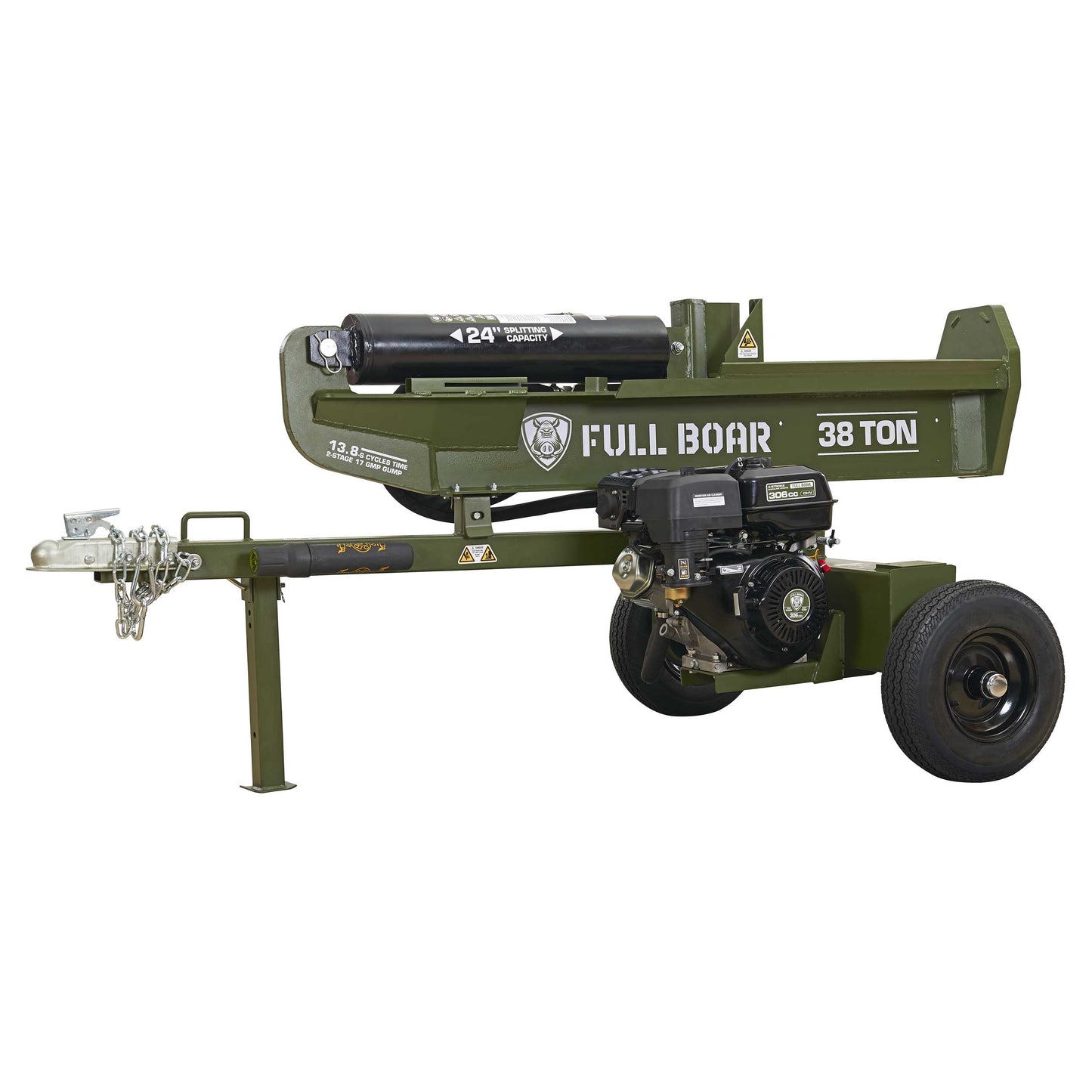 Full Boar 38 Ton Log Splitter-Full Boar Engine 306cc (49 State)