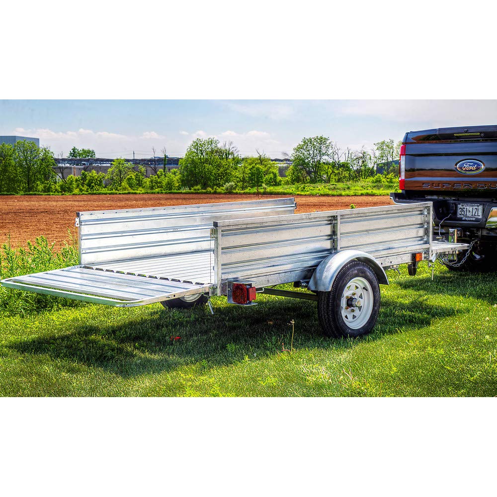 DK2 4.5 ft. x 7.5 ft. Single Axle Hot-Dipped Galvanized Multi-Utility Trailer