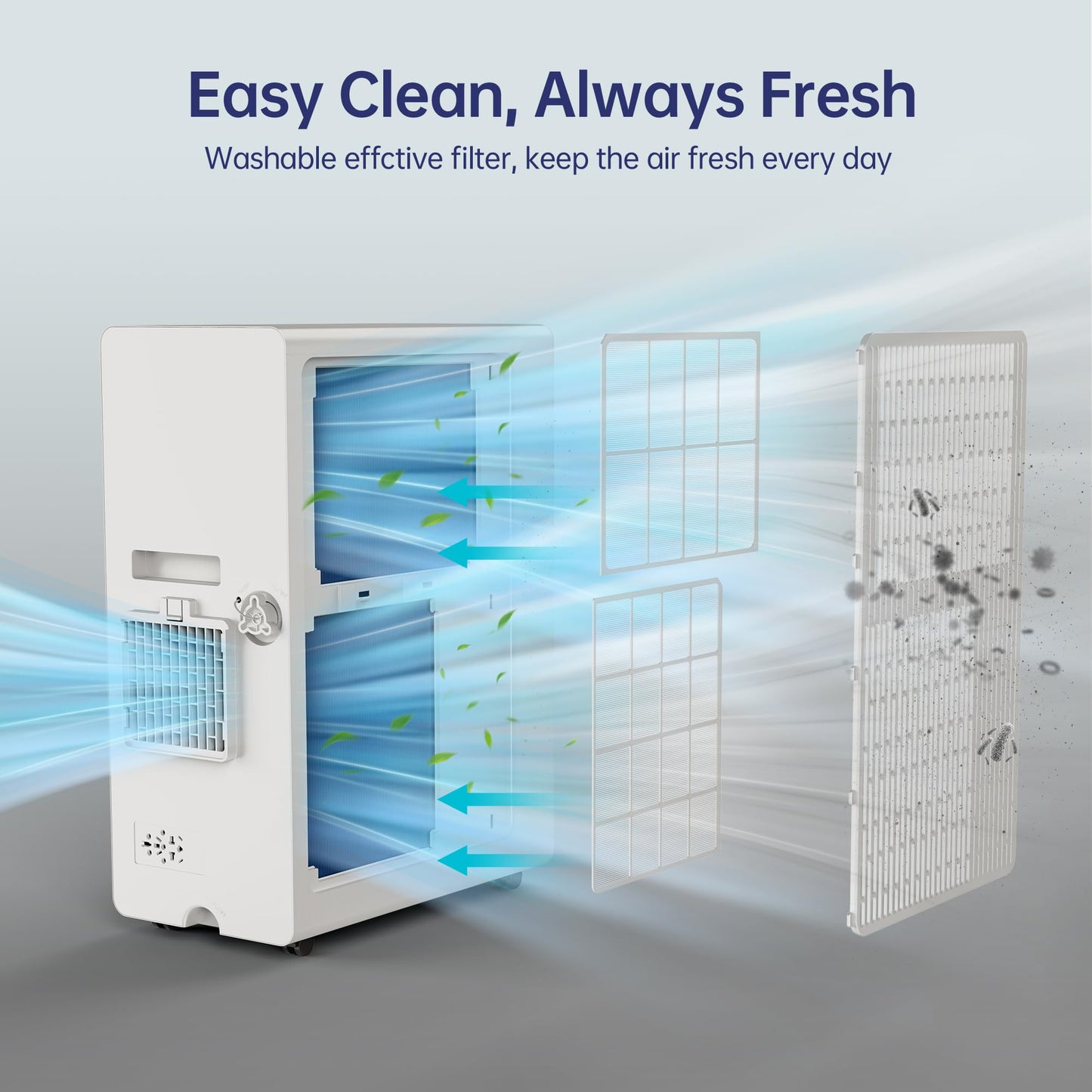 Humhold 12000BTU Portable Air Conditioners with Remote, Floor Standing Cooling Portable AC Unit with Fan & Dehumidifier,Sleep and Timer Mode,For Room up to 500 sq.ft, Windows Sealing Kit Included