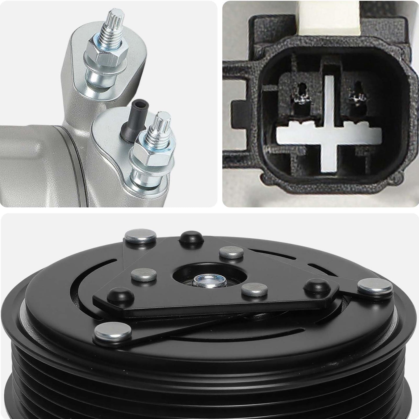 AISIN AFTERMARKET ACCAZ-00044 Air Conditioning AC Compressor with Clutch - Compatible with Ford Escape 2012 - L4 2.5L