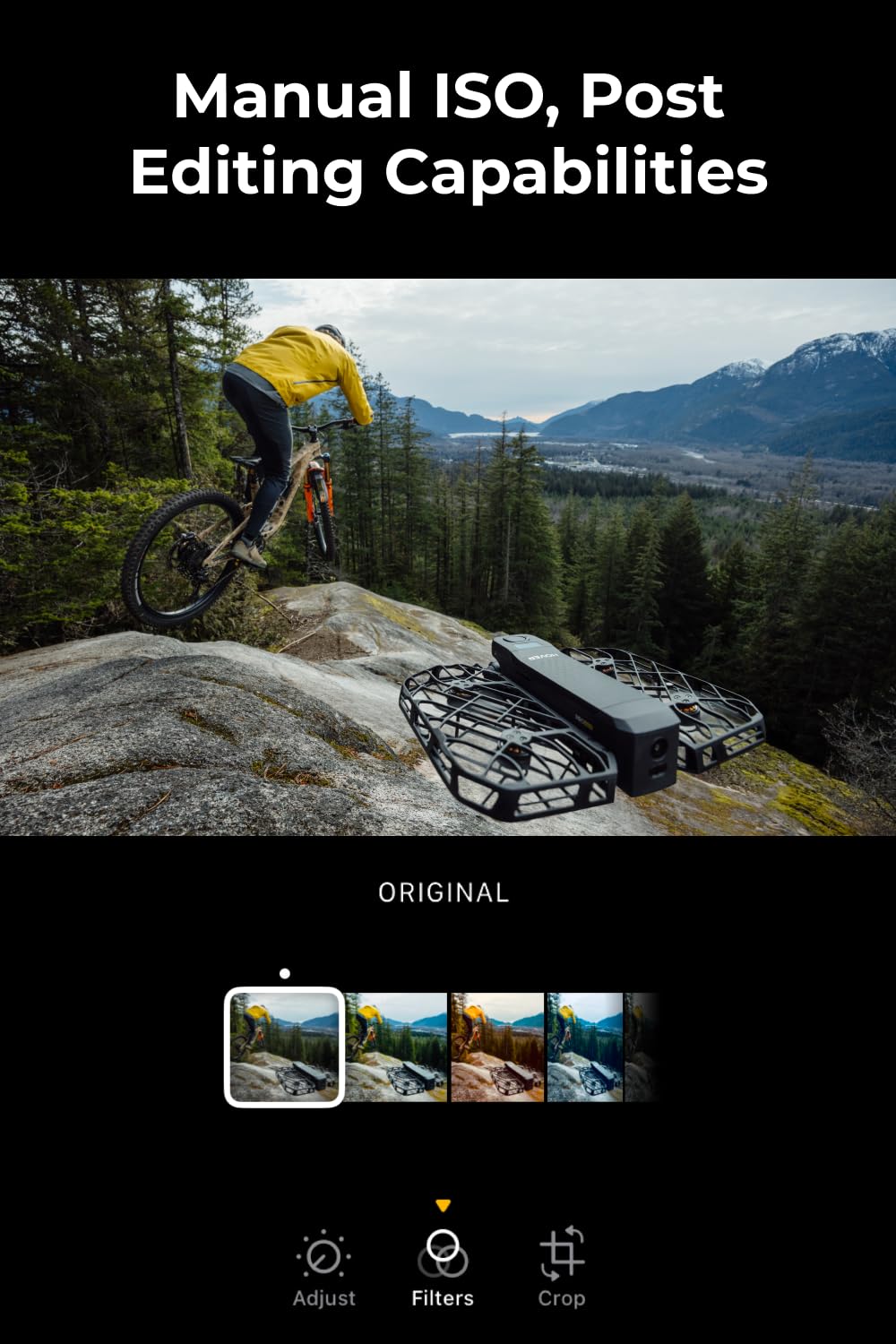 HOVERAir X1 PRO 4K Drone with Camera, Foldable Action Flying Camera with 42 KM/H Follow Speed, 15+ Fully Automatic Flight Modes, Fly Anywhere with OmniTerrain, SmoothCapture 2.0 (Standard)