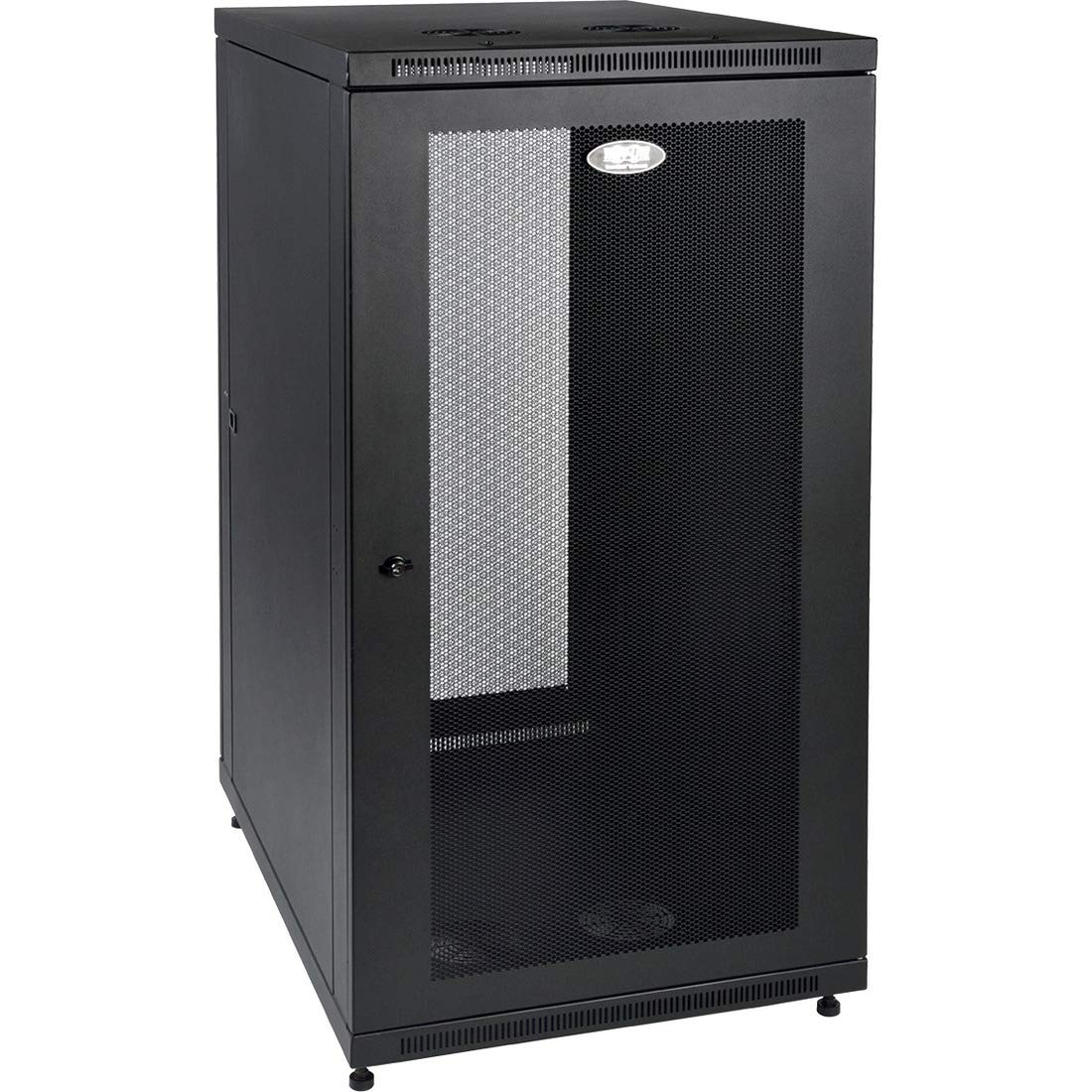 Tripp Lite 24U Rack Enclosure Server Cabinet, Mid Depth 32.5" Deep, Standard Width for 19-inch Network Equipment, 5-Year Warranty (SR24UB)