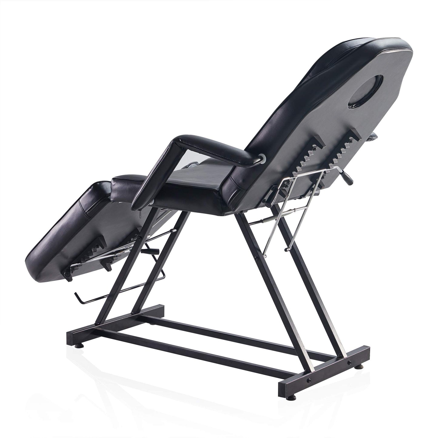 BELLEZE Adjustable Tattoo Table Chair Salon Bed Eyelash Microblading Esthetician Equipment for Professional Massage Facial Lash Beauty Treatment Spa - Black