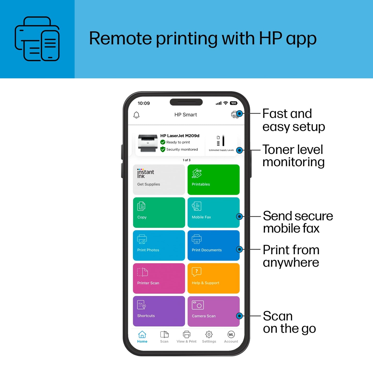 HP Color LaserJet Enterprise MFP 5800dn Printer, Print, Scan, Copy, Best for Business (6QN29A)