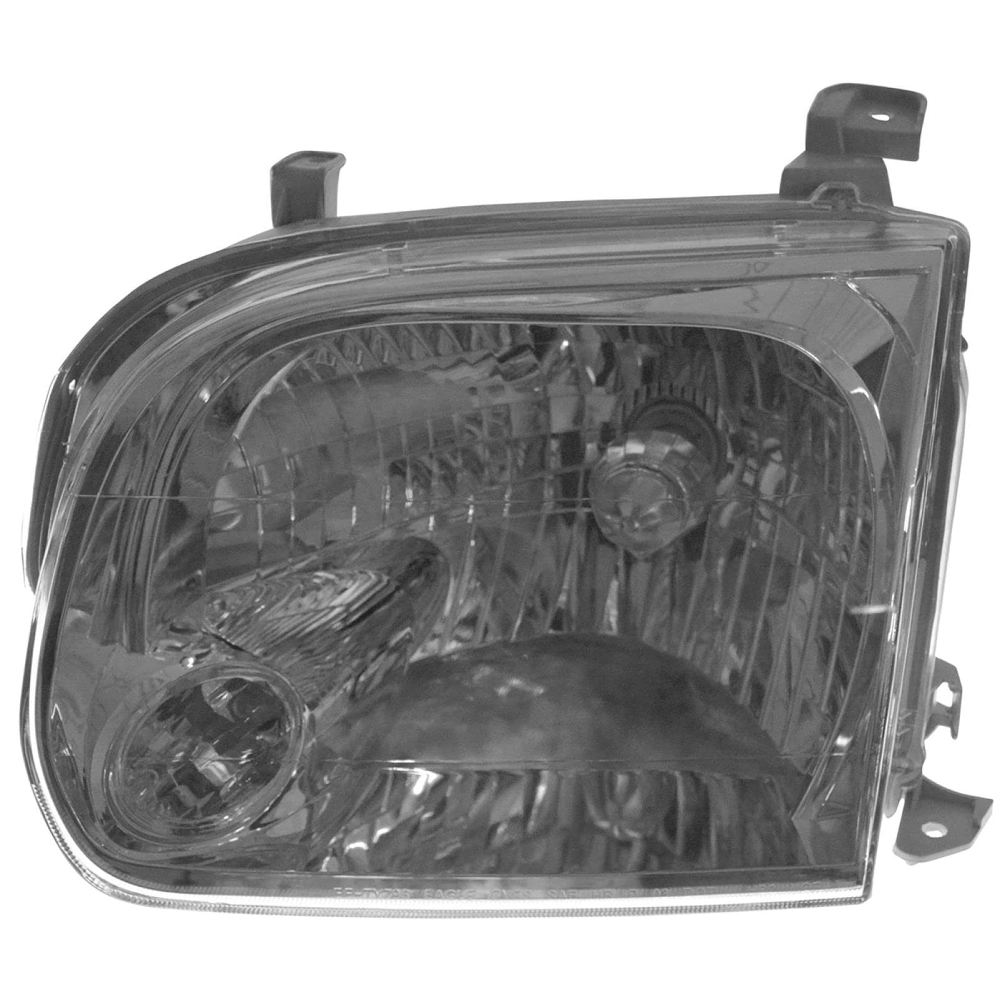 TRQ Headlight Assembly Set for 2005-2007 Toyota Sequoia & 2005-2006 Tundra, Clear, Model LKA55928