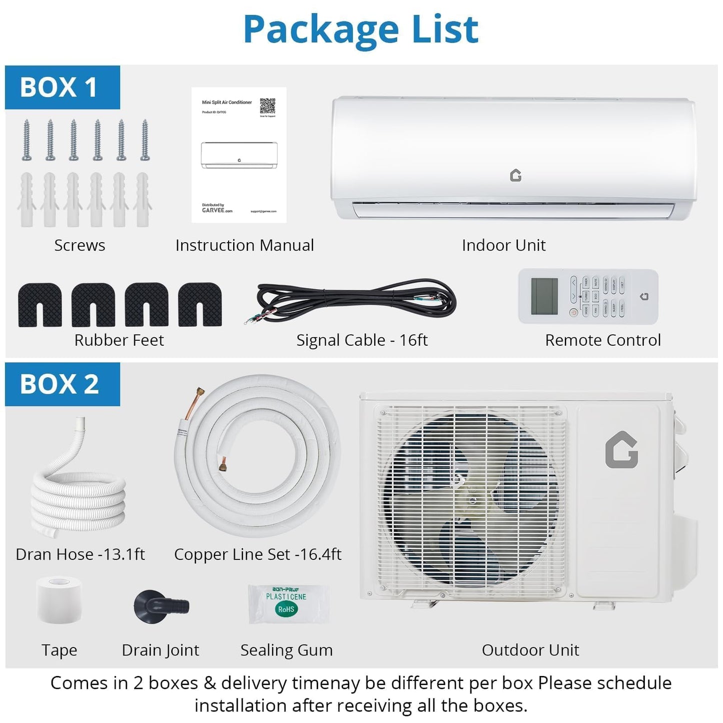 12000BTU Mini Split Air Conditioner with Heat Pump, WiFi Enabled 21 SEER2 230V Energy Efficient Ductless AC System with Remote Control & Easy Installation Kit for Rooms Up to 750 Sq.Ft