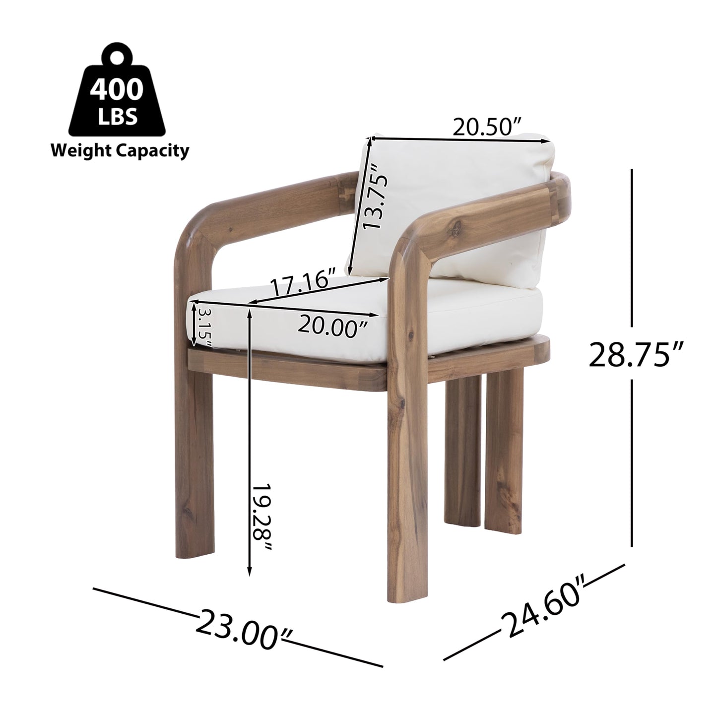 Merax Patio Outdoor Acacia Wood 7 Piece Dinning Set- 70 Inch Large Oval Outdoor Dining Table, 6 Pcs Dining Chairs with Cushions for Backyard, Lawn, Balcony, Light Teak + Natural