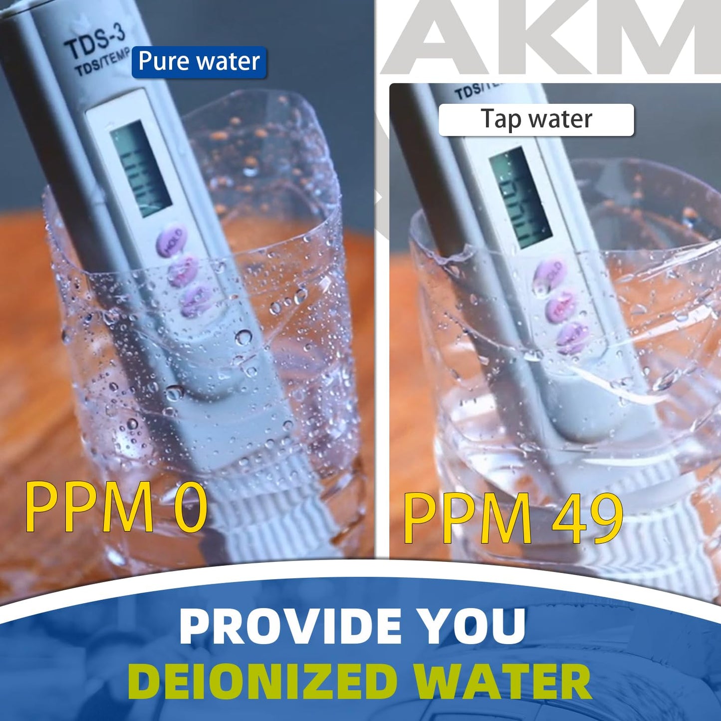 AKM Spotless Water System for car wash,Pre-Filled with DI Resin, with Bypass, DI Water System,Garden Hose Quick Connector, Deionized Water System for RV, Vehicles, Motorcycles, Bikes, Boats, No Spots