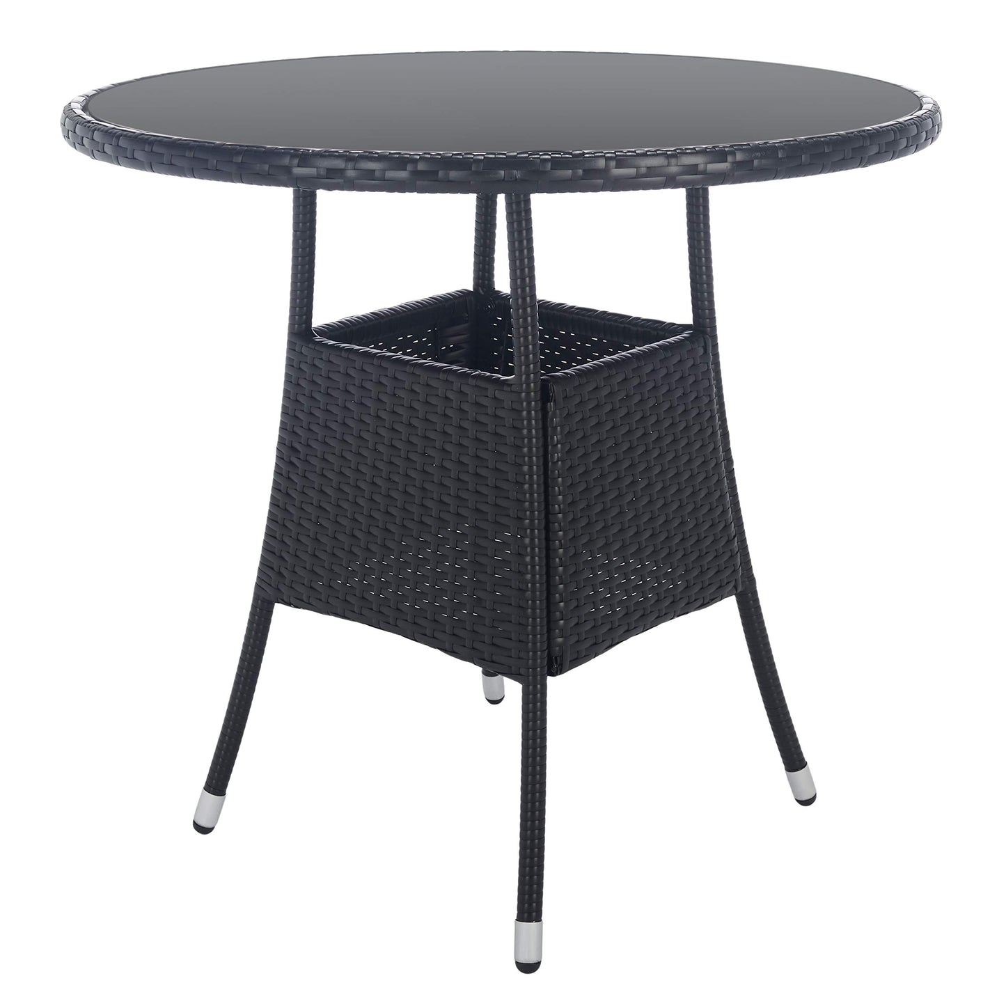 SAFAVIEH Outdoor Collection Laina Black/White Bistro Set PAT7703A-2BX