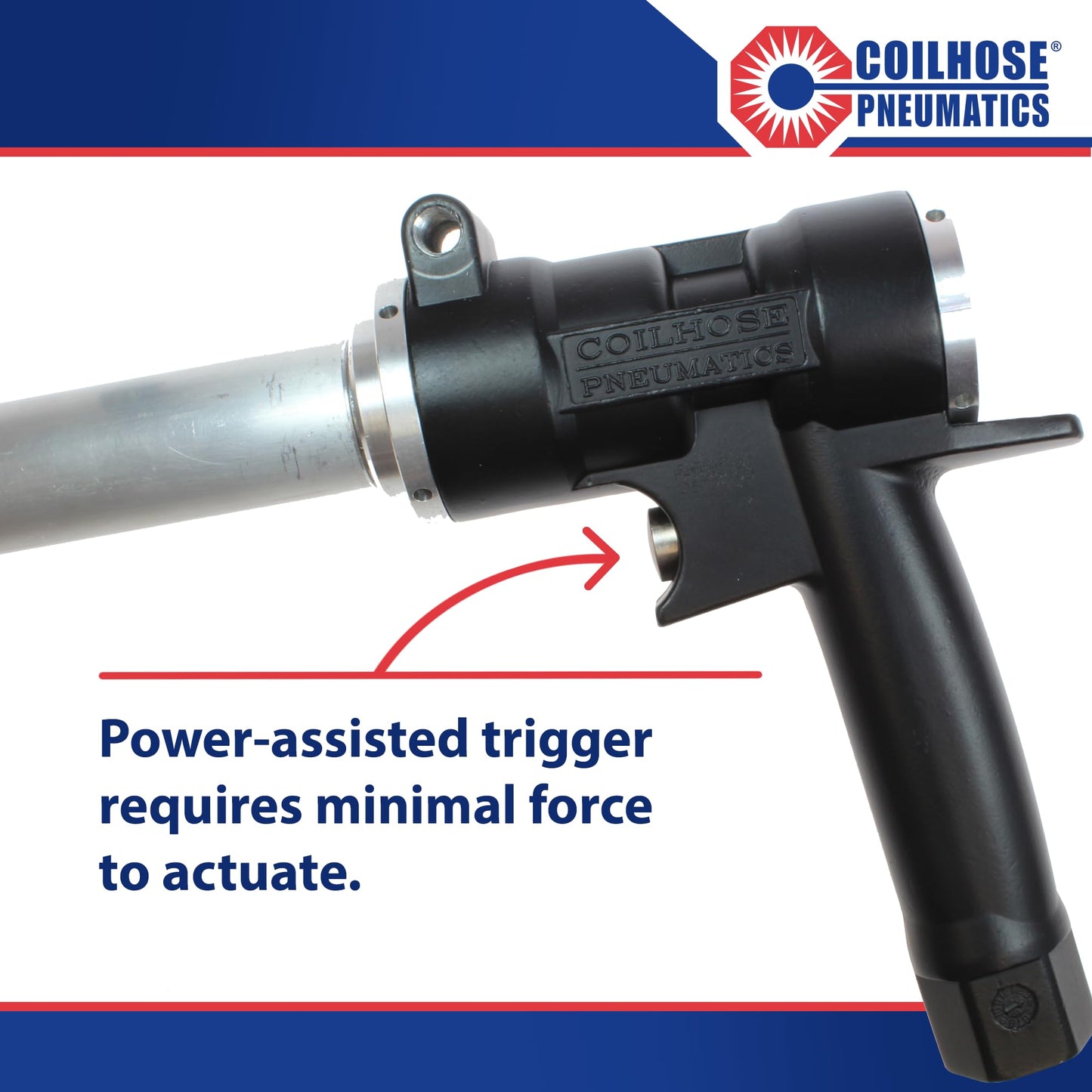 Coilhose Pneumatics 9000-24S Cannon Extreme High Volume Blow Gun with 24-Inch Extension Safety Nozzle Tip