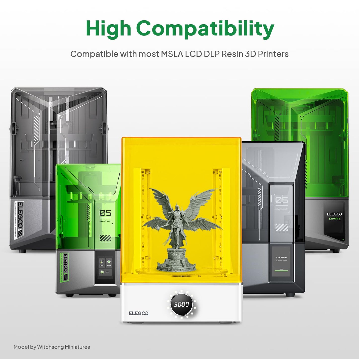 ELEGOO Mercury X Bundle Wash and Cure Station Set, Newly Design Separate Washing Machine and UV Resin Curing Machine for LCD/DLP/SLA Saturn Mars Photon S Photon Mono 3D Printed Models
