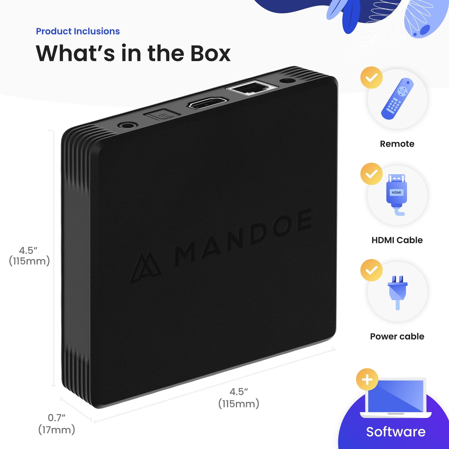 Mandoe Premium Digital Signage Displays - Digital Signage Player for Digital Menu Board, Electronic Menu Board and Digital Message Board. World-Class Templates & Easy To Use Setup.