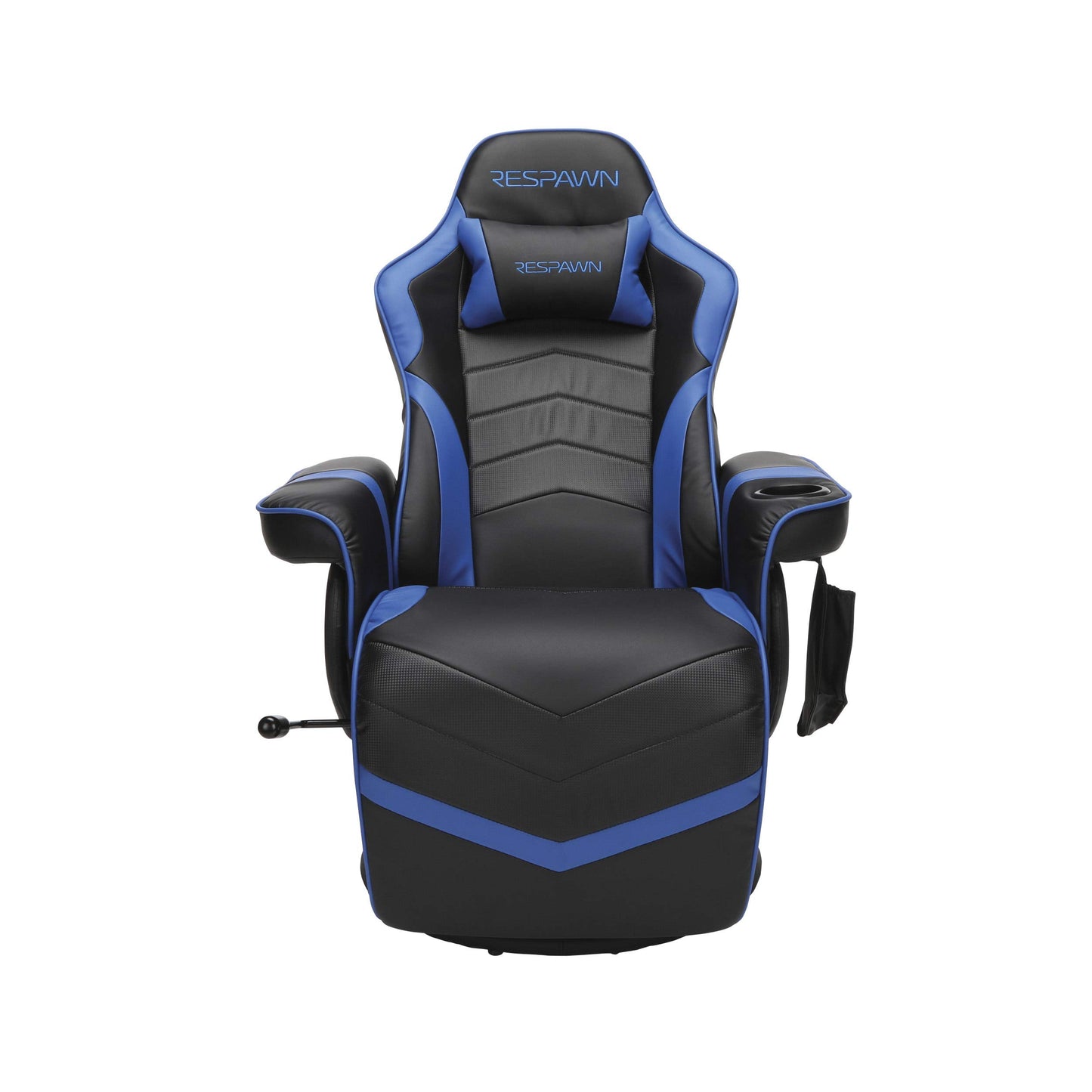 RESPAWN 900 Console Gaming Recliner with Footrest and Lumbar Support - Comfortable Ergonomic Gaming Chair with Headrest, No Wheels, Reclining, Heavy Duty, Racing Style Video Game Chairs - Blue