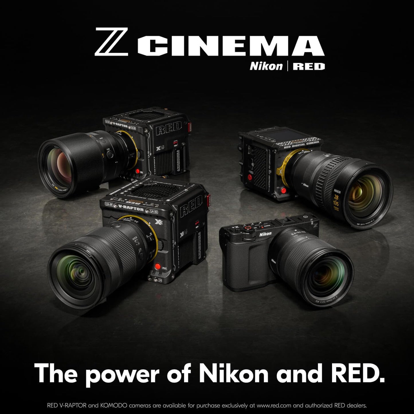 Nikon RED Z Cinema | ZR Cinema Camera | 32-Bit Float Audio RED Color Science 6K Full-Frame Camera Body with 4" DCI-P3 Monitor