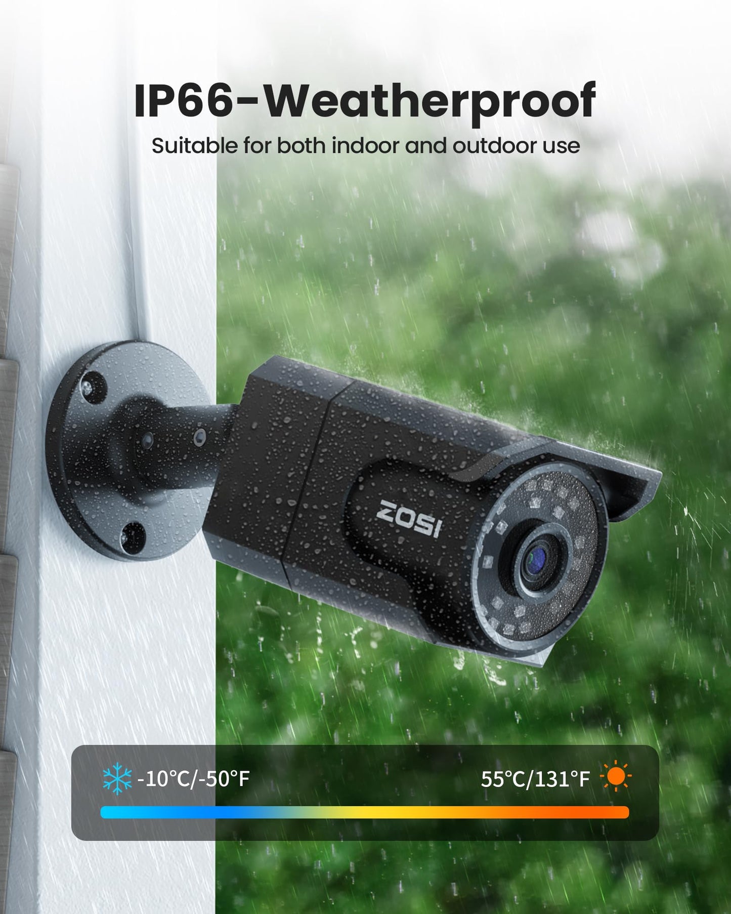 ZOSI 4K 16CH PoE Security Camera System, 16 x 8MP PoE IP Camera Outdoor Indoor with Human Detection, 100ft IR Night Vision, IP66 Weatherproof, 4K 16CH H.265+ NVR with 4TB HDD for 24/7 Audio Recording