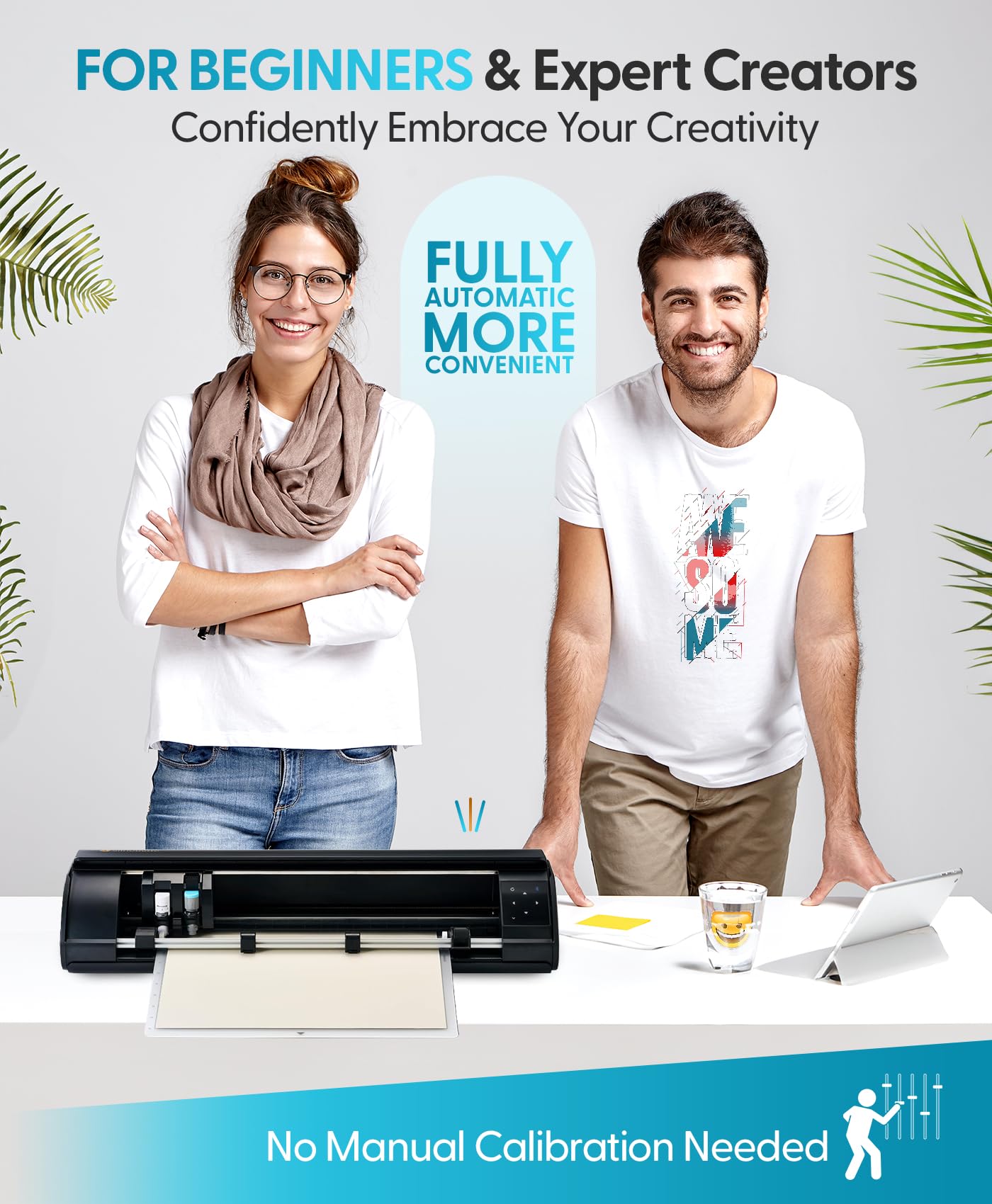 Silhouette Cameo 5 Alpha Plus - 15" Craft & Vinyl Cutter Machine with Automatic Blade, Fast Sketch Mode & 4-Point Registration - Includes Studio Software & 100 Designs, 1-Month Subscription - Black