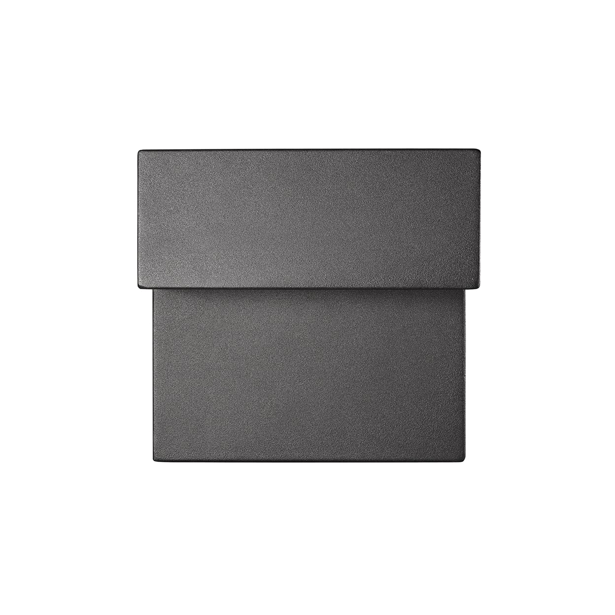 Chloe Lighting Campbell LED Outdoor Wall Sconce, Textured Black, 6in Tall, Glass