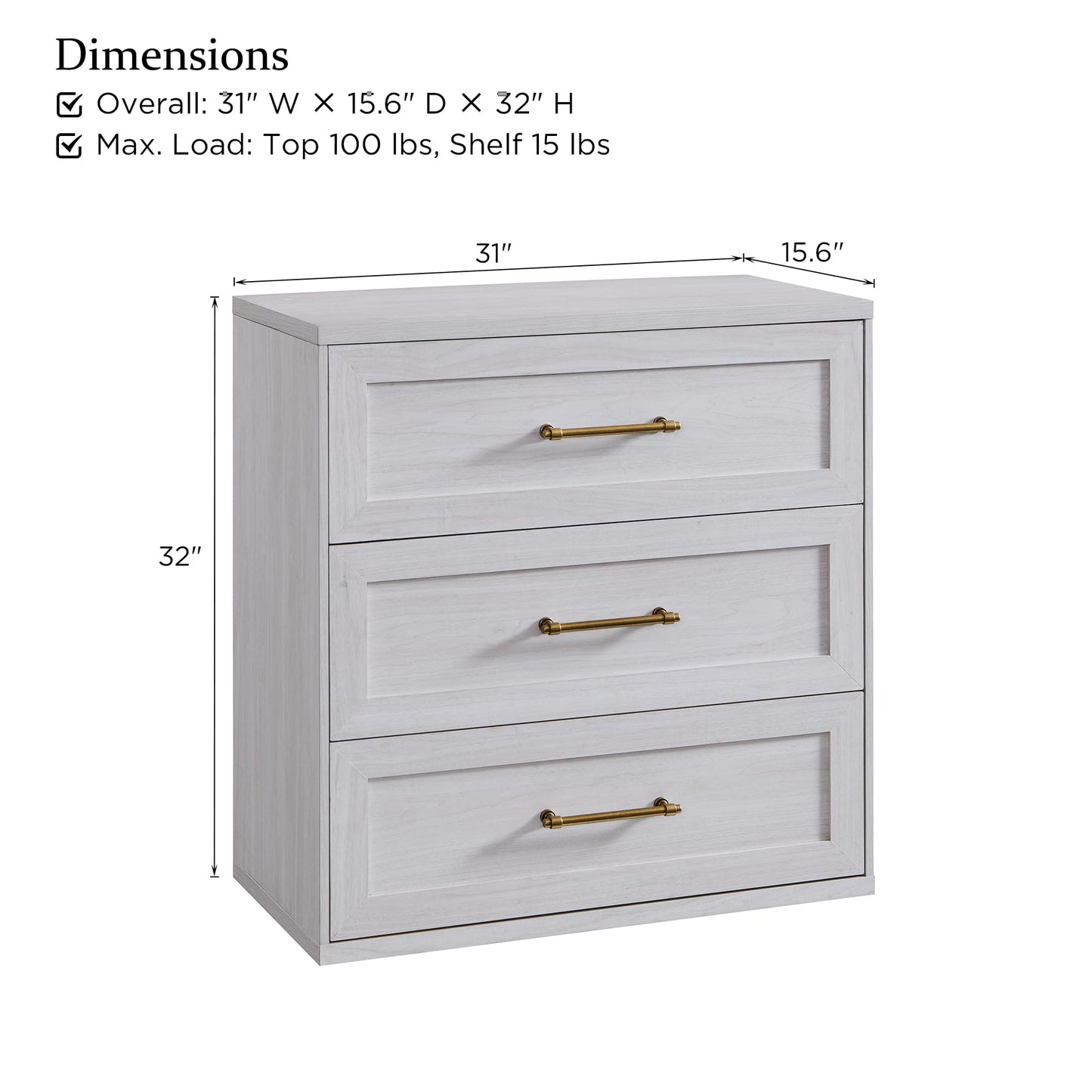 ACCOHOHO White Nightstand, 30" Tall Side Table with 3 Drawers, Oversized Extra Large Bedside, Modern Wood End Table, Storage Night Stand for Bedroom, Living Room