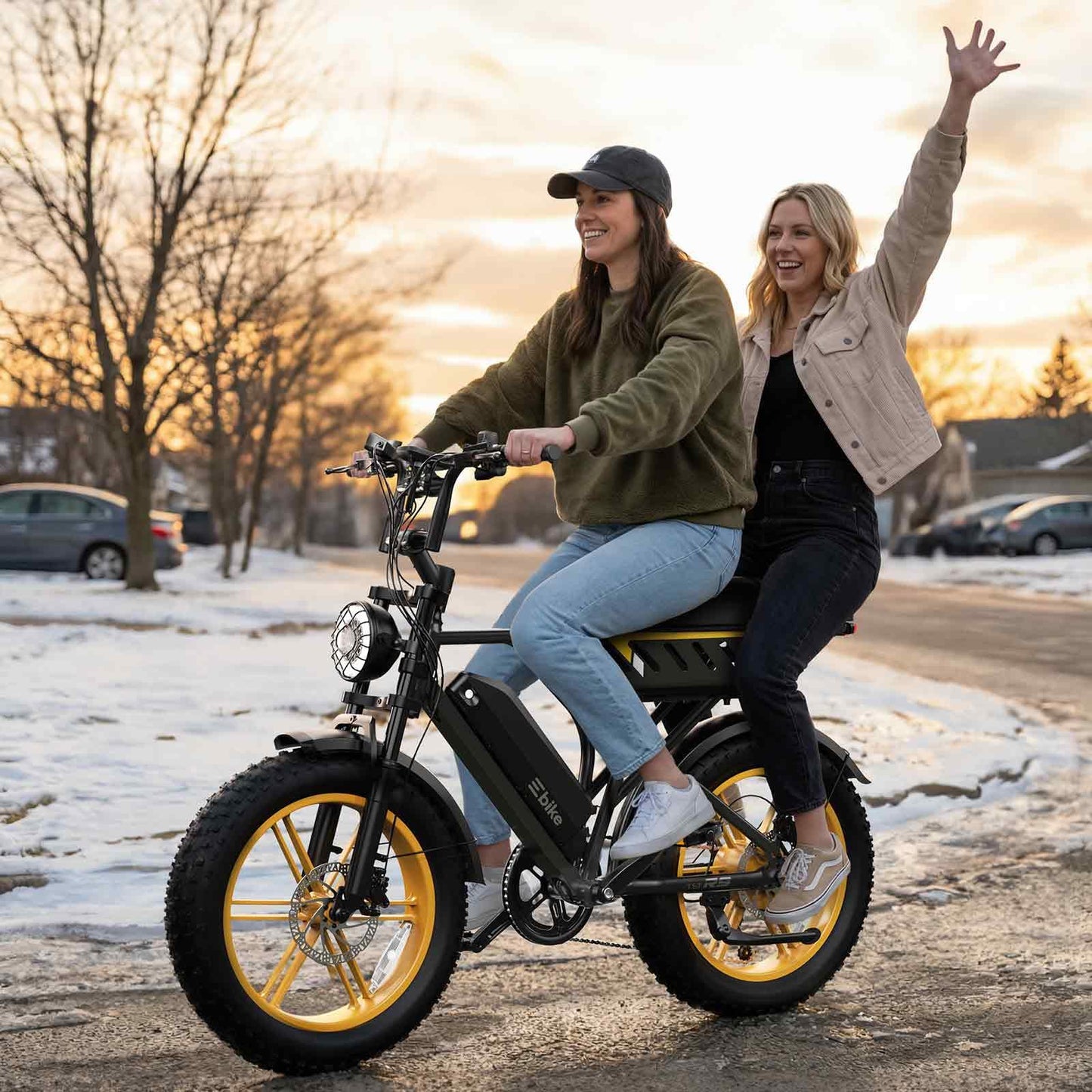 TST Electric Bike for Adults, 1500W Peak Motor 60 Miles Fat Tire E Bike with 48V 15Ah Removable Battery 20" Electric Bike with Dual Suspension, R9